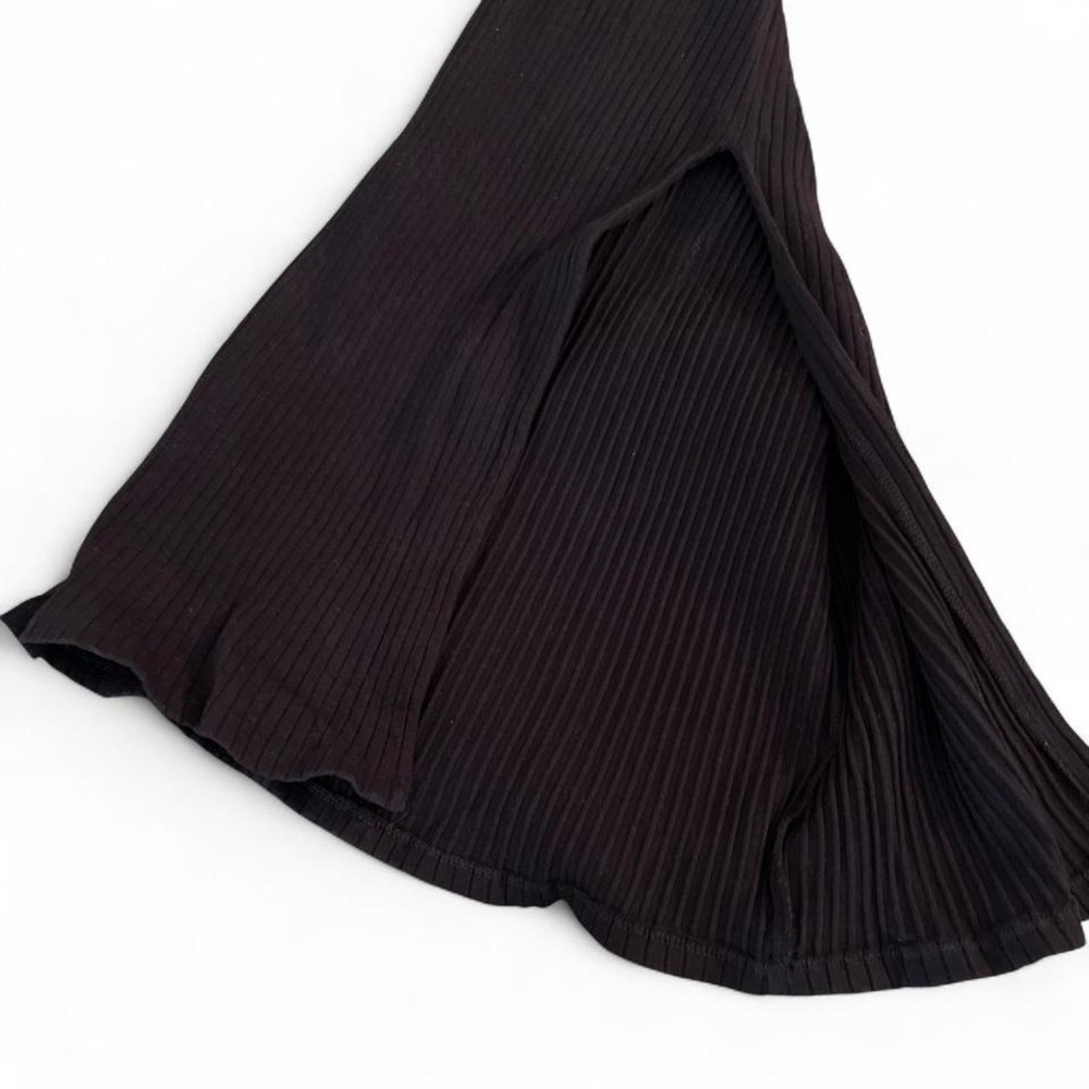 Zara Black Midi Skirt Size Medium - Picture 5 of 6